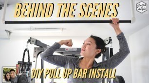 'We Installed A DIY Pull-Up Bar In Our Garage Gym! How It Really Went...'