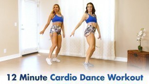'Fun, Fat-Burning Cardio Dance Workout ♥ Hip Hop DanceFit for Weight Loss, Beginners, 12 Min'