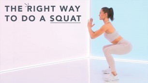 'How to do squats with good form, with Megan Roup of Obe'