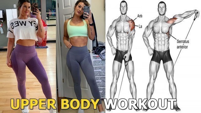 'UPPER BODY WORKOUT | 7 BEST EXERCIES FOR WOMEN | FEMALE FITNESS MOTIVATION'