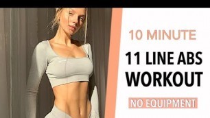 '11 LINE ABS/ INTENSE UPPER, LOWER ABS & OBLIQUES WORKOUT/- Angela Kajo'
