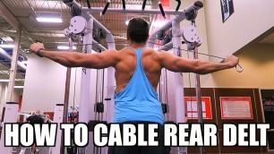 'How To: Cable Rear Delt Fly Exercise'