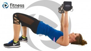 'Get Strong! Upper Body Workout for Arms, Shoulders, Chest & Back (Descending Reps)'