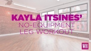 'Kayla Itsines\' No-Equipment Leg Workout'