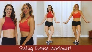 'Swing Dance Workout for Beginners ♥ Burn Fat, Have FUN! 10 Minute, At Home DanceFit for Weight Loss'