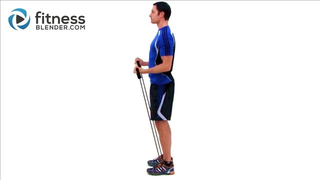 'Bicep & Tricep Super Set Workout - Resistance Band Exercises'
