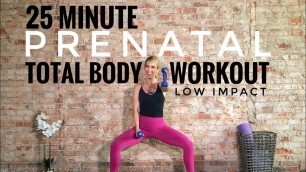 25 Minute Prenatal Total Body Workout | First + Second Trimesters