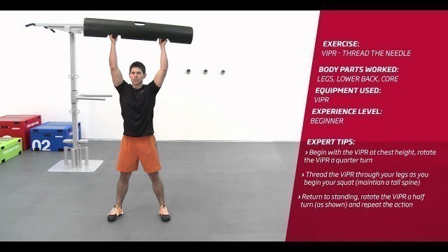 'Fitness First Freestyle exercise - ViPR Thread The Needle - ViPR'