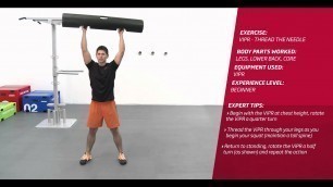 'Fitness First Freestyle exercise - ViPR Thread The Needle - ViPR'