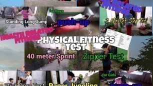 'PHYSICAL FITNESS TEST HEALTH and SKILL RELATED FITNESS'