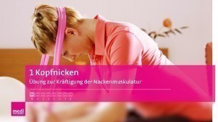 'Kopfnicken | Nackenmuskeln trainieren – Übungen gegen Rückenschmerzen'