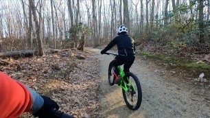 '25 Minute Virtual Mountain Biking | Hartshorne Woods Park | Indoor Cycling Workout Video'