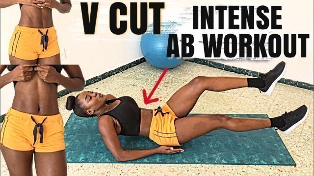 'V CUT AB WORKOUT/Best exercises for lower abs/Intense abs workout routine~Janekate Fitness'