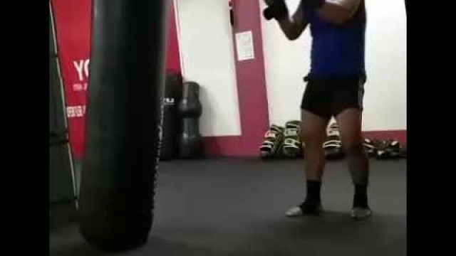 'Routine Work out with heavy bag@ Team Revolution MMA,Shillong'