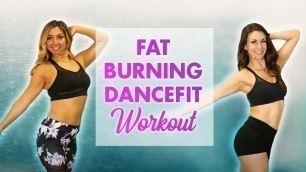 'Cardio DanceFit for Weight Loss ♥ Latin Dance Workout, Beginners, 10 Minute, Fat Burning Fun At Home'