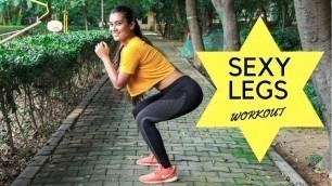'Easy at home LEG WORKOUT for women | Indian Female Fitness | Yogasini'