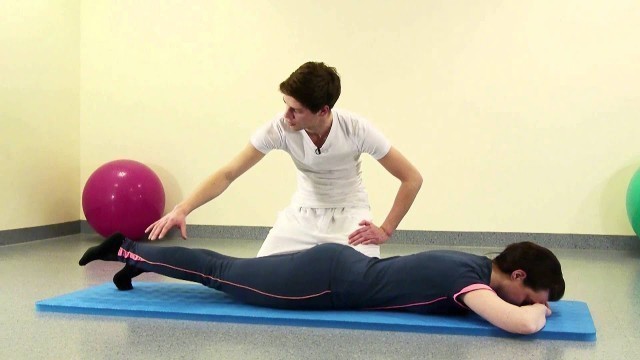 'Asklepios Rückenübungen Übung 9: Kräftigung der unteren Rückenmuskulatur'