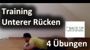 'Training unterer Rücken - Muskelaufbau  und Rückentraining in 4 Übungen'