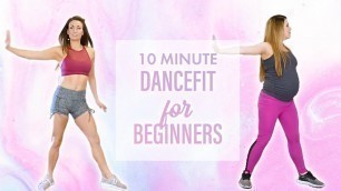 'Dance Workout for Weight Loss & Lean Legs! Beginners DanceFit, Fun At Home Cardio Fitness, 10 Mins'