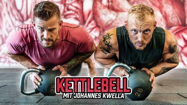 'OBERKÖRPER Kettlebell Workout mit Johannes Kwella | Brust und Rücken Übungen mit Kettlebells'