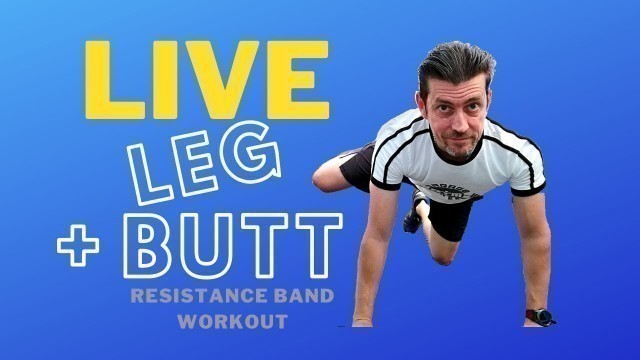 'Live Leg & Butt Workout with Bands // Garage Gym Fitness'