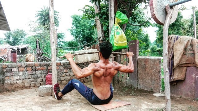 'My Back Workout Desi Gym 