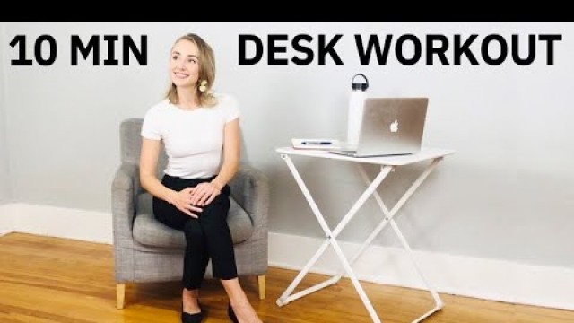 10 Min Office Workout| Home Office Workout | Workout at Your Desk | SALTSANDROSES