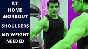 'AT HOME SHOULDERS WORKOUT|MEN|WOMEN|Body Weight'
