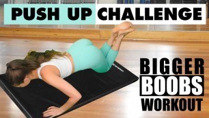 'Natural Boob Lift PUSH UP CHALLENGE | Chest Workout Routine | Home Workout No Equipment'