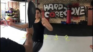 'Raashi Khanna giving her best at 360 Degree Fitness. Train hard to get the body you want!!'
