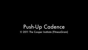 'FitnessGram Push Up Test Cadence'