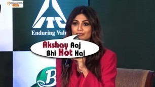 'Shilpa Shetty Praises About Ex BoyFriend Akshay Kumar\'s  Fitness Infront Of Media | Bollywood Live'