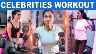 'Tamil Actress Hot Workout | Celebrities Gym Workout Videos | Samantha | Ramya Pandian | PBS'