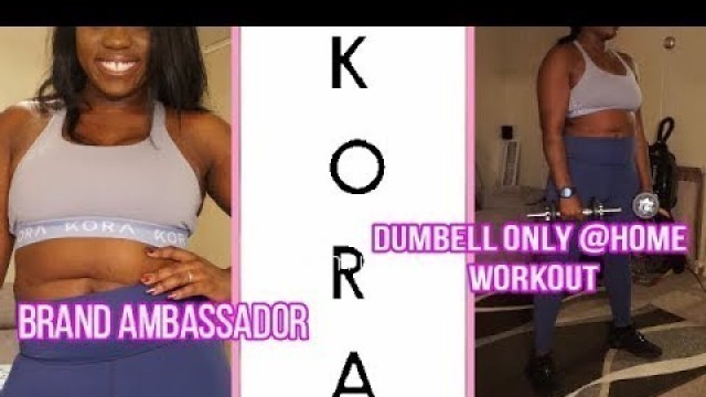 '50%OFF? | KORA FITNESS | Try On Haul + Review + Dumbell ONLY Hiit Upper Body Workout!'