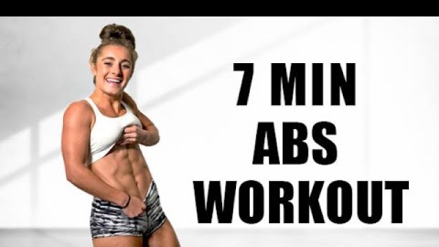 7 MINUTE AB WORKOUT! // No Equipment | Demi Bagby