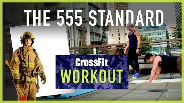 'The 555 Standard Crossfit home  hero wod | partner workouts no equipment'