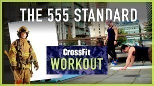 'The 555 Standard Crossfit home  hero wod | partner workouts no equipment'
