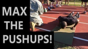 'How To MAX The Push-up On the Army PT Test | 3 Exercises and Tips'