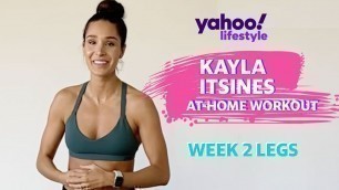 'Kayla Itsines BBG at home legs workout - week 2'