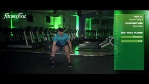 'Fitness First Freestyle exercise - Figure Of Eight - Kettlebells'