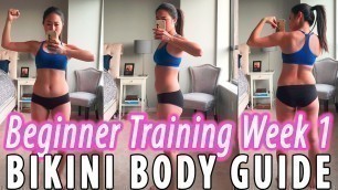 'Kayla Itsines Bikini Body Guide (BBG) /Sweat with Kayla | Beginner Training Week 1'