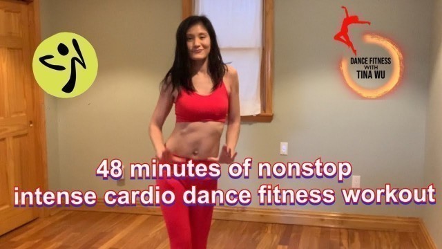 'Zumba | Dance Fitness | HIIT Dance with Tina Wu : 48 minutes of nonstop intense cardio dance fitness'
