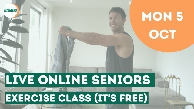 '20 Min Live Seniors Workout'