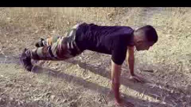 Day 1 Indian Army Training Videos In Hindi  Military Workout Exercises # try this home