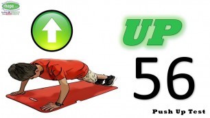 'Push Up Test Visual with Counter'