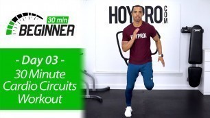 '30 Minute Beginner At Home Cardio HIIT Running Workout - Beginners 30 #03'