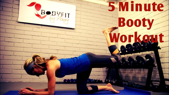'5 Minute Booty Workout To Tighten and Tone and Lift Your Glutes'