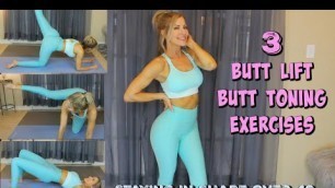 '3 Simple Butt Lift Butt Toning Exercises for Women Over 40'