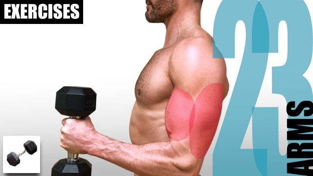 '23 ARM EXERCISES YOU CAN DO WITH ONLY ONE DUMBBELL'