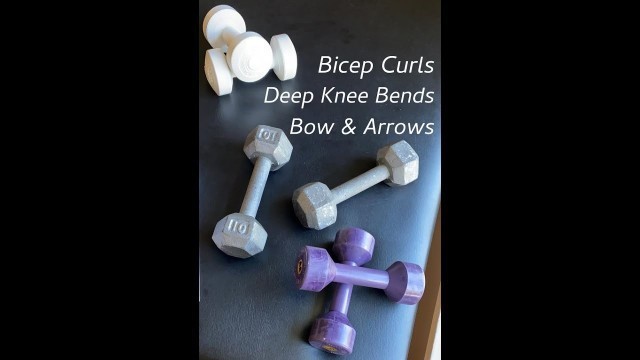 'WERK-IT Workout #1 Bicep Curls and Knee Bends'